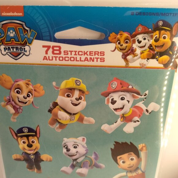 Nickelodeon Paw Patrol 78 Sticker Pack With 2 Designs Kids - Picture 5 of 7